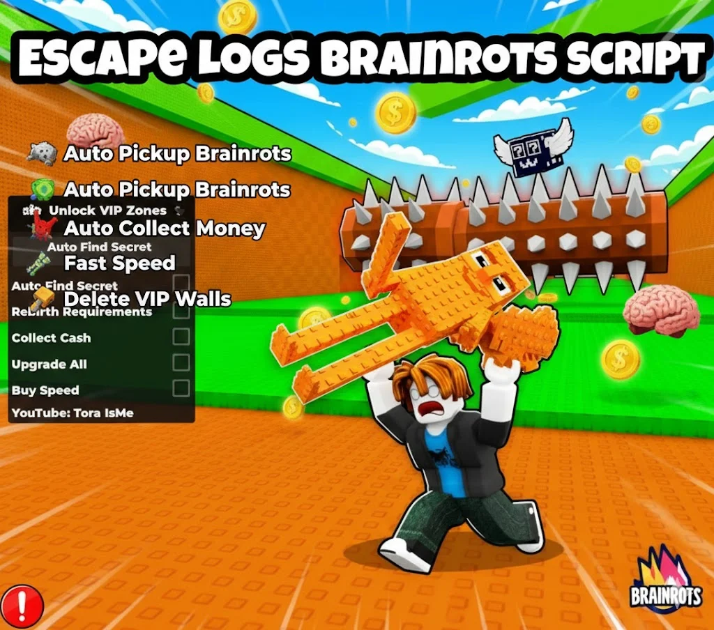 Escape Logs for Brainrots Script Roblox